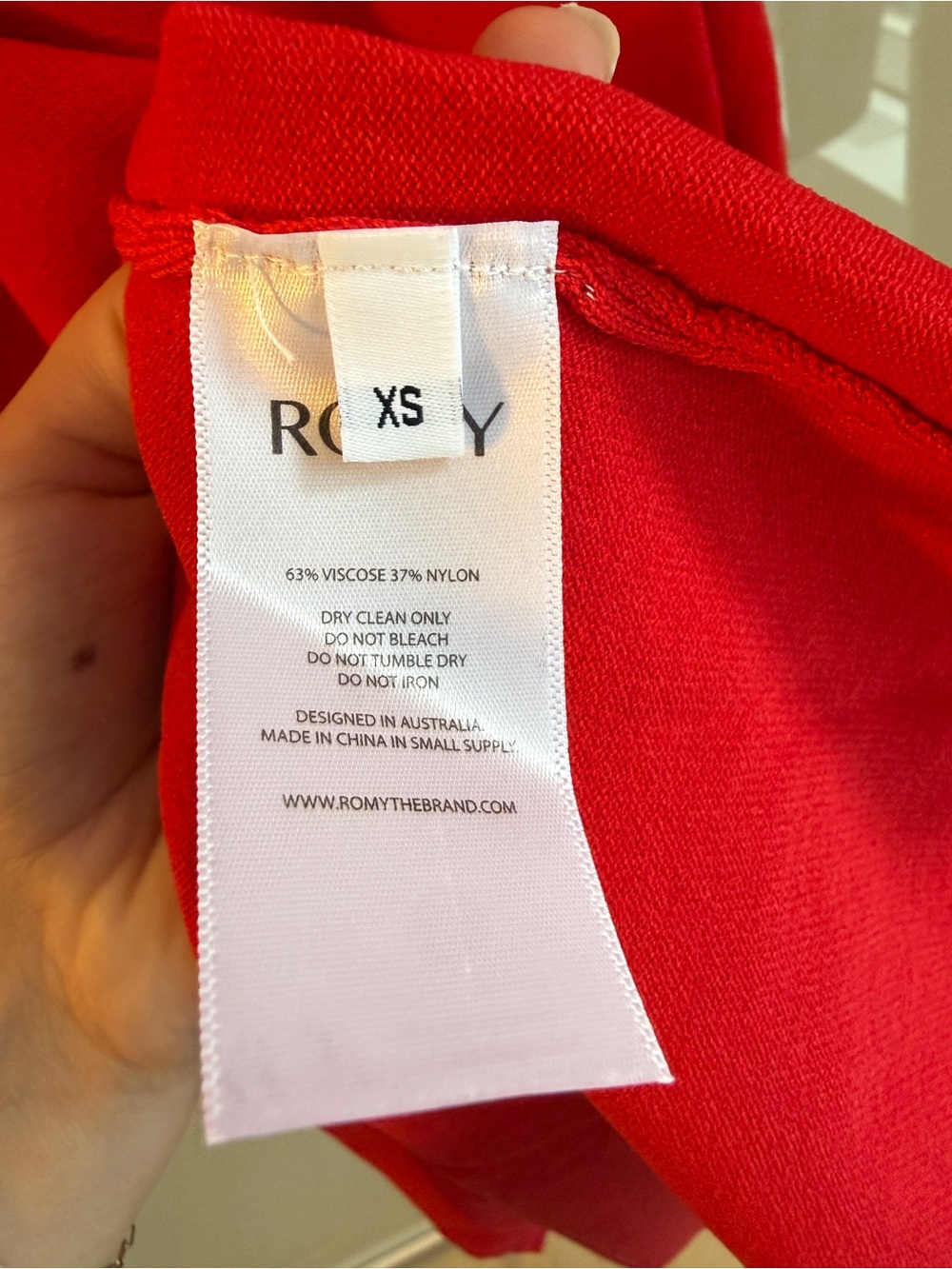 ROMY Pepi Knit Dress Gown in cherry red, like new - Picture 7 of 10